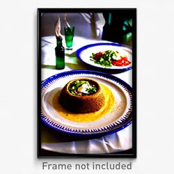 Pixel Art Poster - Murky Mexican Plate (8 Bit Psychedelic Video Game Print)