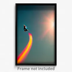 Pixel Art Poster - Flickering Switchback (8 Bit Psychedelic Video Game Print)