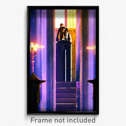 Pixel Art Poster - Familiar Chantry (8 Bit Psychedelic Trippy Video Game Print)