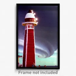 Pixel Art Poster - Classic Hurricane (8 Bit Psychedelic Trippy Video Game Print)