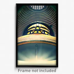 Pixel Art Poster - Nifty Dome (8 Bit Psychedelic Trippy Weird Video Game Print)