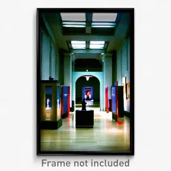 Pixel Art Poster - Subtle Museum (8 Bit Psychedelic Trippy Video Game Print)