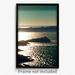 Pixel Art Poster - Wiry Seascape (8 Bit Psychedelic Trippy Video Game Print)
