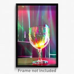 Pixel Art Poster - Flamboyant Glass (8 Bit Psychedelic Trippy Video Game Print)