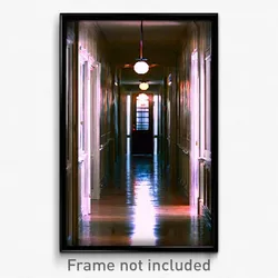 Pixel Art Poster - Noted Hallway (8 Bit Psychedelic Trippy Video Game Print)