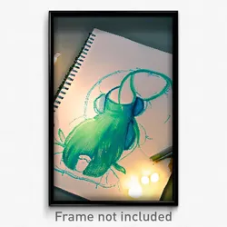 Pixel Art Poster - Uneven Drawing (8 Bit Psychedelic Trippy Video Game Print)