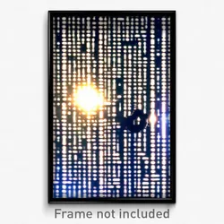 Pixel Art Poster - Hidden Matrix (8 Bit Psychedelic Trippy Video Game Print)