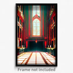 Pixel Art Poster - Elegant Commune (8 Bit Psychedelic Trippy Video Game Print)
