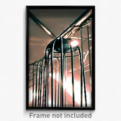 Pixel Art Poster - Metallic Wire (8 Bit Psychedelic Trippy Video Game Print)