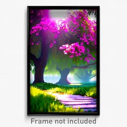 Pixel Art Poster - Meager Spring (8 Bit Psychedelic Trippy Video Game Print)