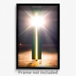 Pixel Art Poster - Sunny Arrowslit (8 Bit Psychedelic Trippy Video Game Print)