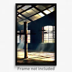Pixel Art Poster - Outlandish Stable (8 Bit Psychedelic Trippy Video Game Print)