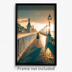 Pixel Art Poster - Impeccable Promenade (8 Bit Psychedelic Video Game Print)