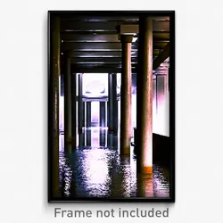 Pixel Art Poster - Damp Colonnade (8 Bit Psychedelic Trippy Video Game Print)