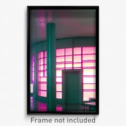 Pixel Art Poster - Clean Esplande (8 Bit Psychedelic Trippy Video Game Print)