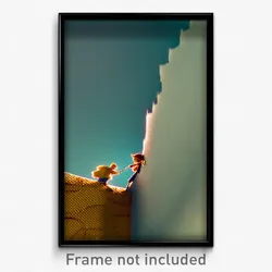 Pixel Art Poster - Wiggly Wall (8 Bit Psychedelic Trippy Weird Video Game Print)