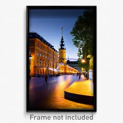 Pixel Art Poster - Big Stockholm (8 Bit Psychedelic Trippy Video Game Print)