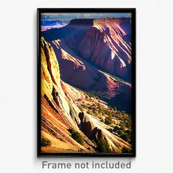 Pixel Art Poster - Incredible Butte (8 Bit Psychedelic Trippy Video Game Print)
