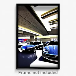 Pixel Art Poster - Alive Car Dealership (8 Bit Psychedelic Video Game Print)