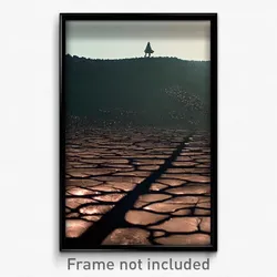 Pixel Art Poster - Black Earth (8 Bit Psychedelic Trippy Weird Video Game Print)