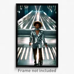 Pixel Art Poster - Silver Catwalk (8 Bit Psychedelic Trippy Video Game Print)