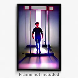 Pixel Art Poster - Wide Stand (8 Bit Psychedelic Trippy Weird Video Game Print)