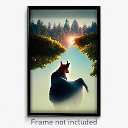 Pixel Art Poster - Beloved Bailey (8 Bit Psychedelic Trippy Video Game Print)