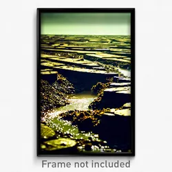 Pixel Art Poster - Aged Runoff (8 Bit Psychedelic Trippy Weird Video Game Print)