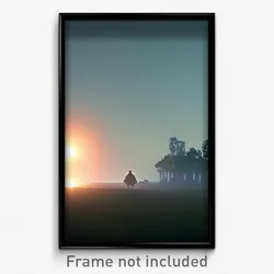 Pixel Art Poster - Nocturnal Rise (8 Bit Psychedelic Trippy Video Game Print)