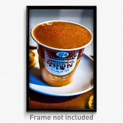 Pixel Art Poster - Tremendous Brown Sugar Milk Tea (8 Bit Video Game Print)