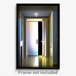 Pixel Art Poster - Simplistic Door (8 Bit Psychedelic Trippy Video Game Print)