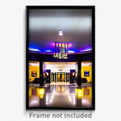 Pixel Art Poster - Agile Hotel (8 Bit Psychedelic Trippy Weird Video Game Print)