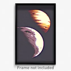 Pixel Art Poster - Curvy Jupiter (8 Bit Psychedelic Trippy Video Game Print)