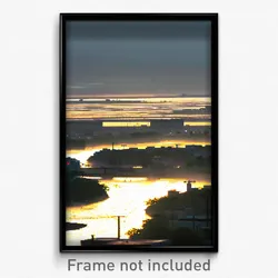 Pixel Art Poster - Urban Flood Plain (8 Bit Psychedelic Trippy Video Game Print)