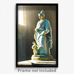 Pixel Art Poster - Humble Statue (8 Bit Psychedelic Trippy Video Game Print)