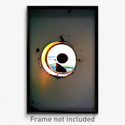 Pixel Art Poster - Abandoned Peephole (8 Bit Psychedelic Video Game Print)