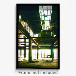 Pixel Art Poster - Abandoned Cdmx (8 Bit Psychedelic Trippy Video Game Print)