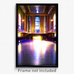 Pixel Art Poster - Hidden Ballroom (8 Bit Psychedelic Trippy Video Game Print)