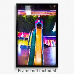 Pixel Art Poster - Exotic Ramp (8 Bit Psychedelic Trippy Weird Video Game Print)