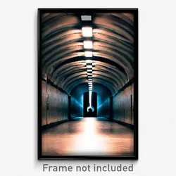 Pixel Art Poster - Secret Tunnel (8 Bit Psychedelic Trippy Video Game Print)