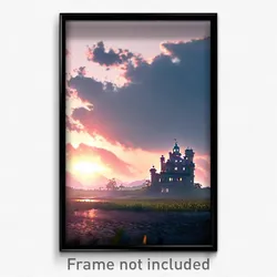 Pixel Art Poster - Grand Vale (8 Bit Psychedelic Trippy Weird Video Game Print)