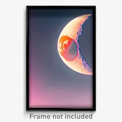 Pixel Art Poster - Plastic Moon (8 Bit Psychedelic Trippy Video Game Print)