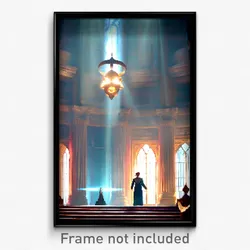 Pixel Art Poster - Beloved Sanctum (8 Bit Psychedelic Trippy Video Game Print)