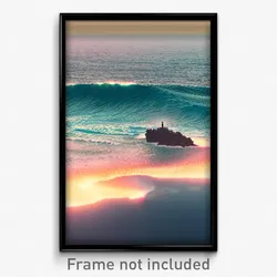 Pixel Art Poster - Amazing Ocean (8 Bit Psychedelic Trippy Video Game Print)