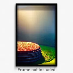 Pixel Art Poster - Round Heap (8 Bit Psychedelic Trippy Weird Video Game Print)