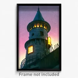 Pixel Art Poster - Original Turret (8 Bit Psychedelic Trippy Video Game Print)