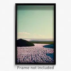 Pixel Art Poster - White Heath (8 Bit Psychedelic Trippy Weird Video Game Print)