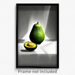 Pixel Art Poster - Busy Avocado (8 Bit Psychedelic Trippy Video Game Print)