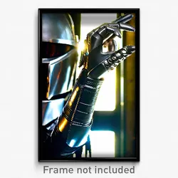 Pixel Art Poster - Metallic Arm (8 Bit Psychedelic Trippy Video Game Print)
