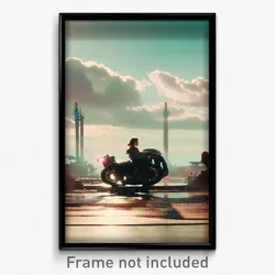 Pixel Art Poster - Upbeat Clearing (8 Bit Psychedelic Trippy Video Game Print)